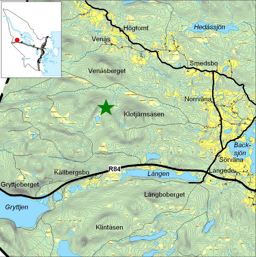 Kartbild över Gottland med omgivning.