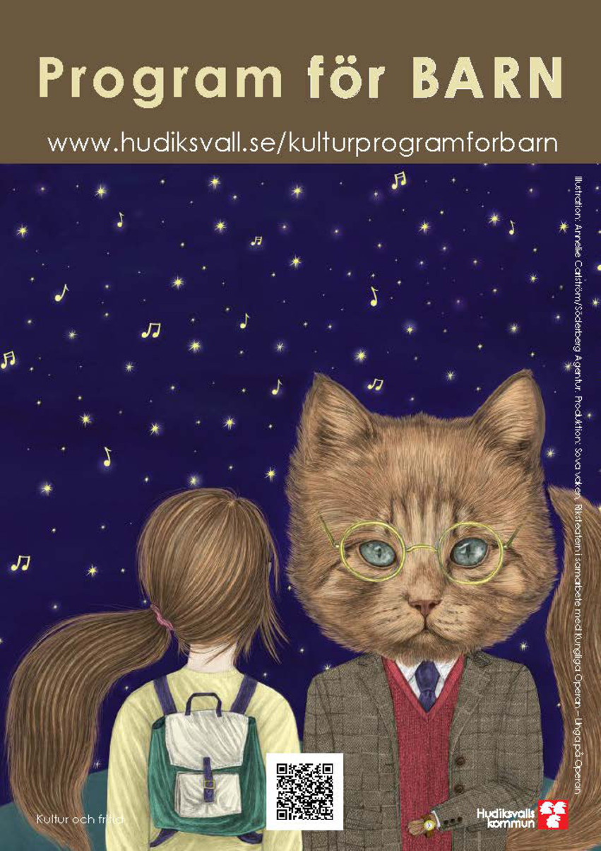 Affisch för kulturprogram för barn, illustration