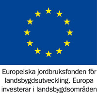 EU-logga - Europeiska jordbruksfonden för landsbygdsutveckling. Europa investerar i landsbygdsområden. 